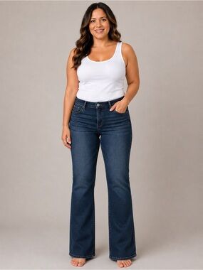 Kut from the Kloth Women's Dark Blue Boot Cut Jeans